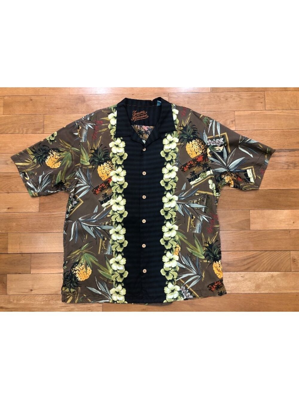 Tommy Bahama Silk Blend Hawaiian Camp Aloha Shirt Luxury Resort Casual Size XL